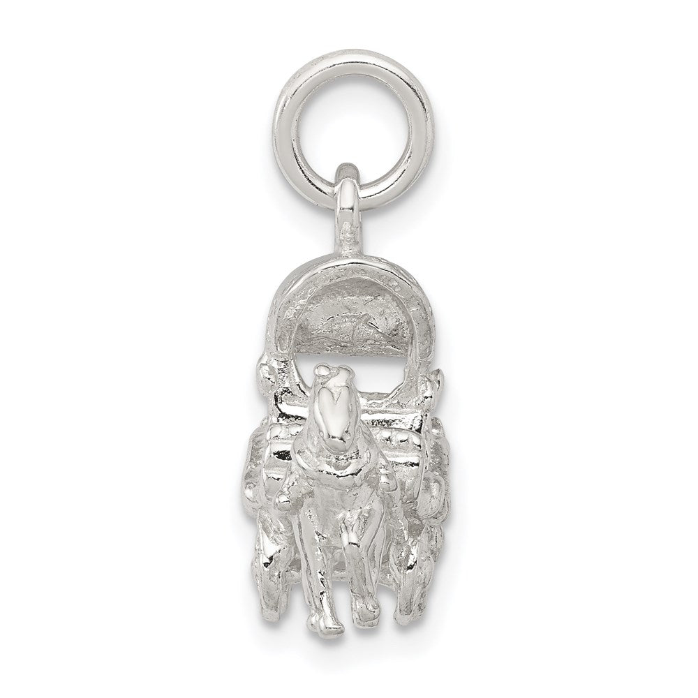Sterlingsilber Pferd & Carriage Charm