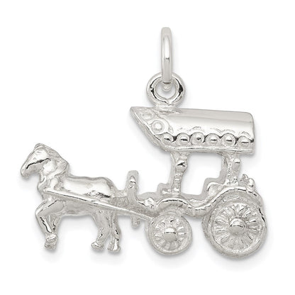 Sterlingsilber Pferd & Carriage Charm