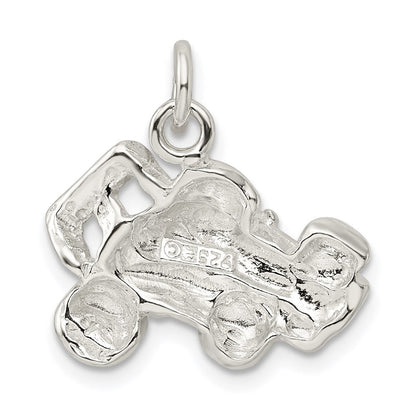 Sterlingsilber Race Auto Charm