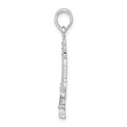 Sterlingsilber De-ani Rhodiniert Sanibel Island Leuchtturm Anhänger