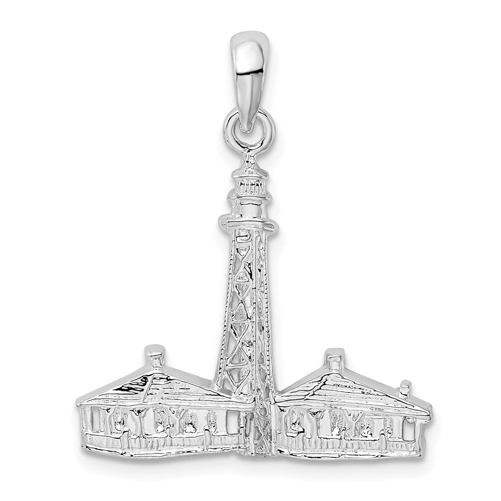 Sterlingsilber De-ani Rhodiniert Sanibel Island Leuchtturm Anhänger