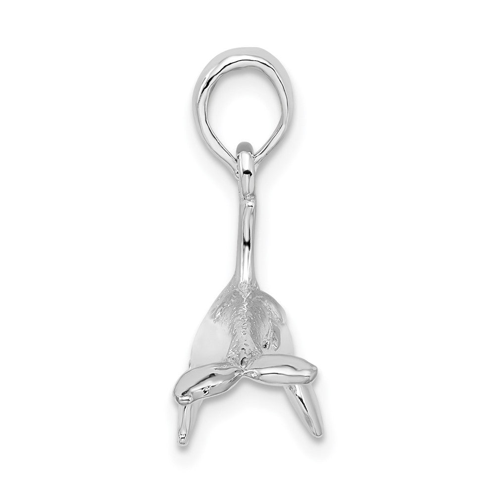 Sterlingsilber De-ani Strukturiert 3d Killer Wal Anhänger