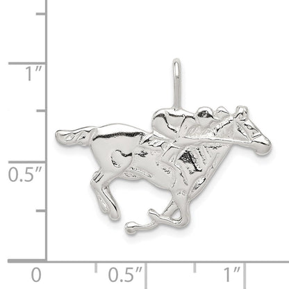 Sterlingsilber Race Pferd Charm