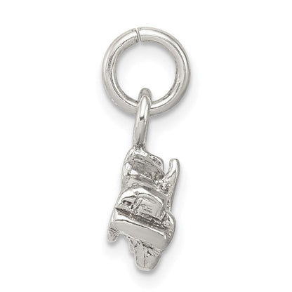 Sterlingsilber Halb mit Trailer Charm