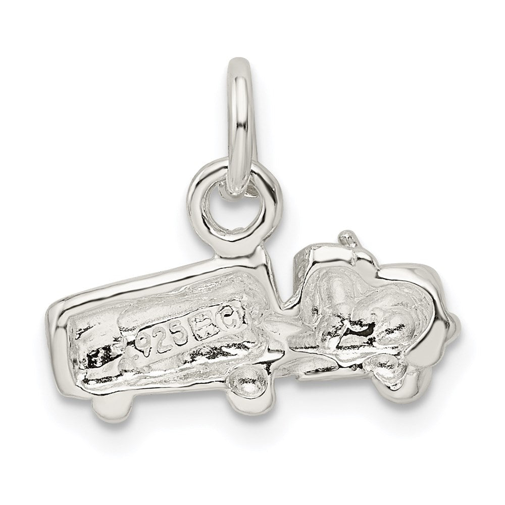 Sterlingsilber Halb mit Trailer Charm