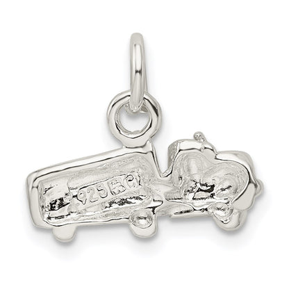 Sterlingsilber Halb mit Trailer Charm