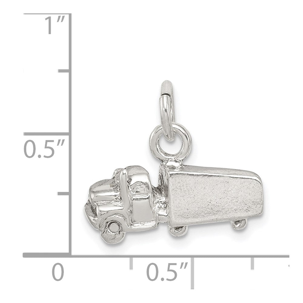 Sterlingsilber Halb mit Trailer Charm