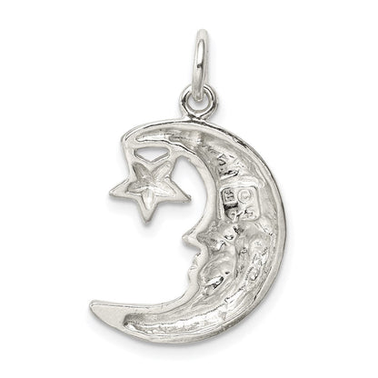 Sterlingsilber Mond & Stern Anhänger