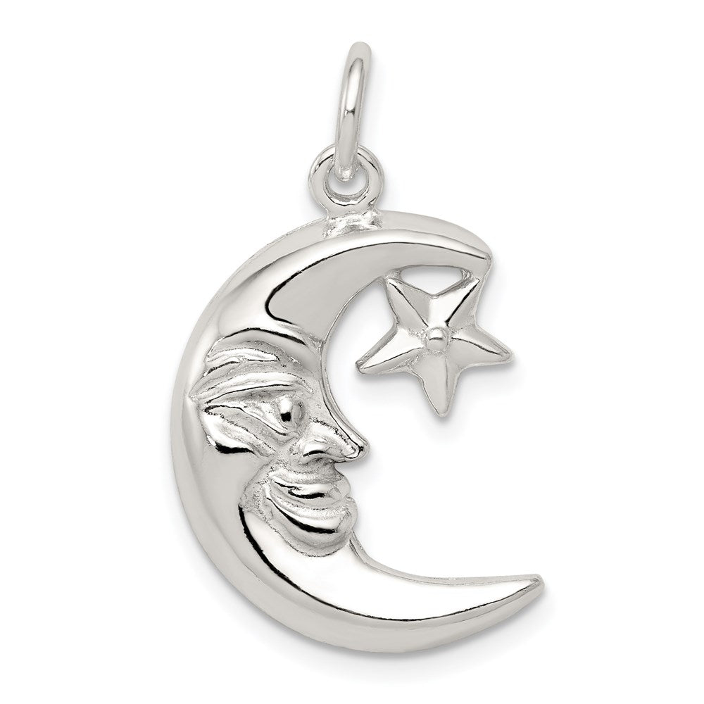 Sterlingsilber Mond & Stern Anhänger