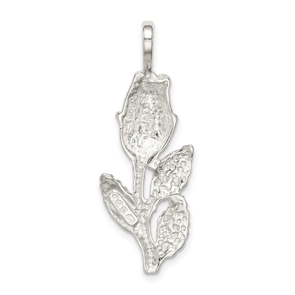 Sterlingsilber Rose Bud Anhänger
