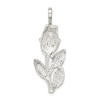 Sterlingsilber Rose Bud Anhänger