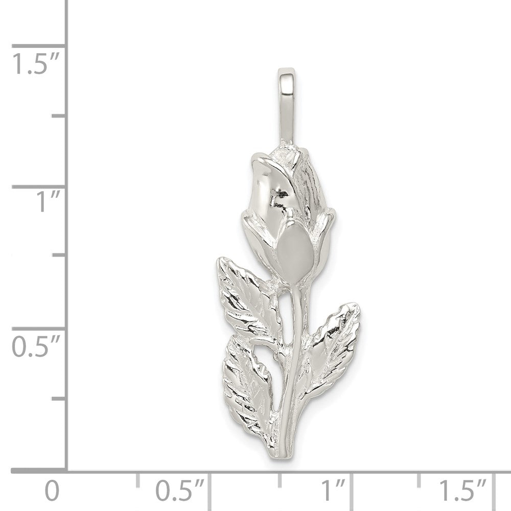 Sterlingsilber Rose Bud Anhänger