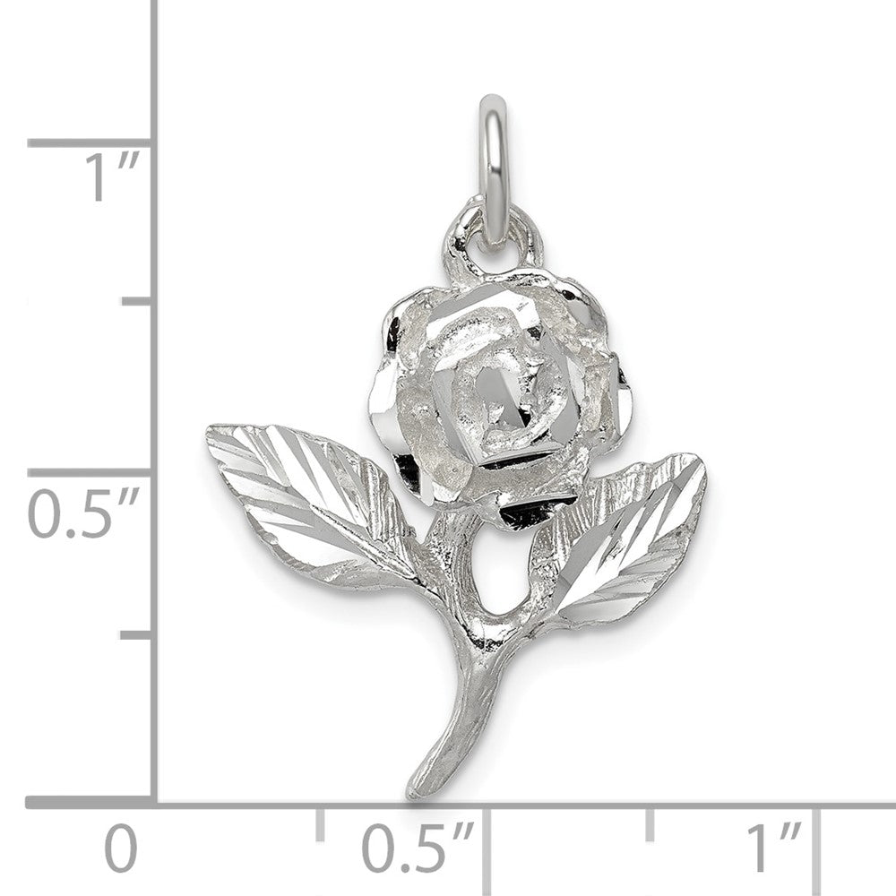 Sterlingsilber Rose Anhänger