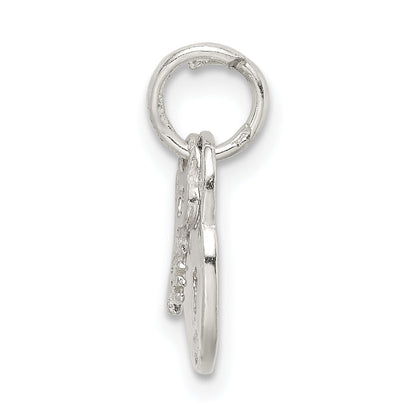 Sterlingsilber Schloss & Key Charm