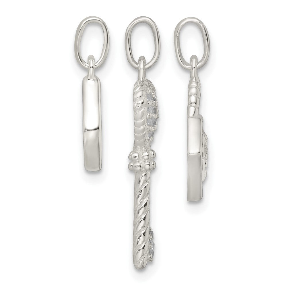 Sterlingsilber Antikisiert Zirkonia 3 Stück Leben Anhänger Set