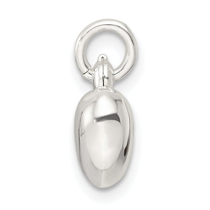 Sterlingsilber Gewölbt Herz Charm