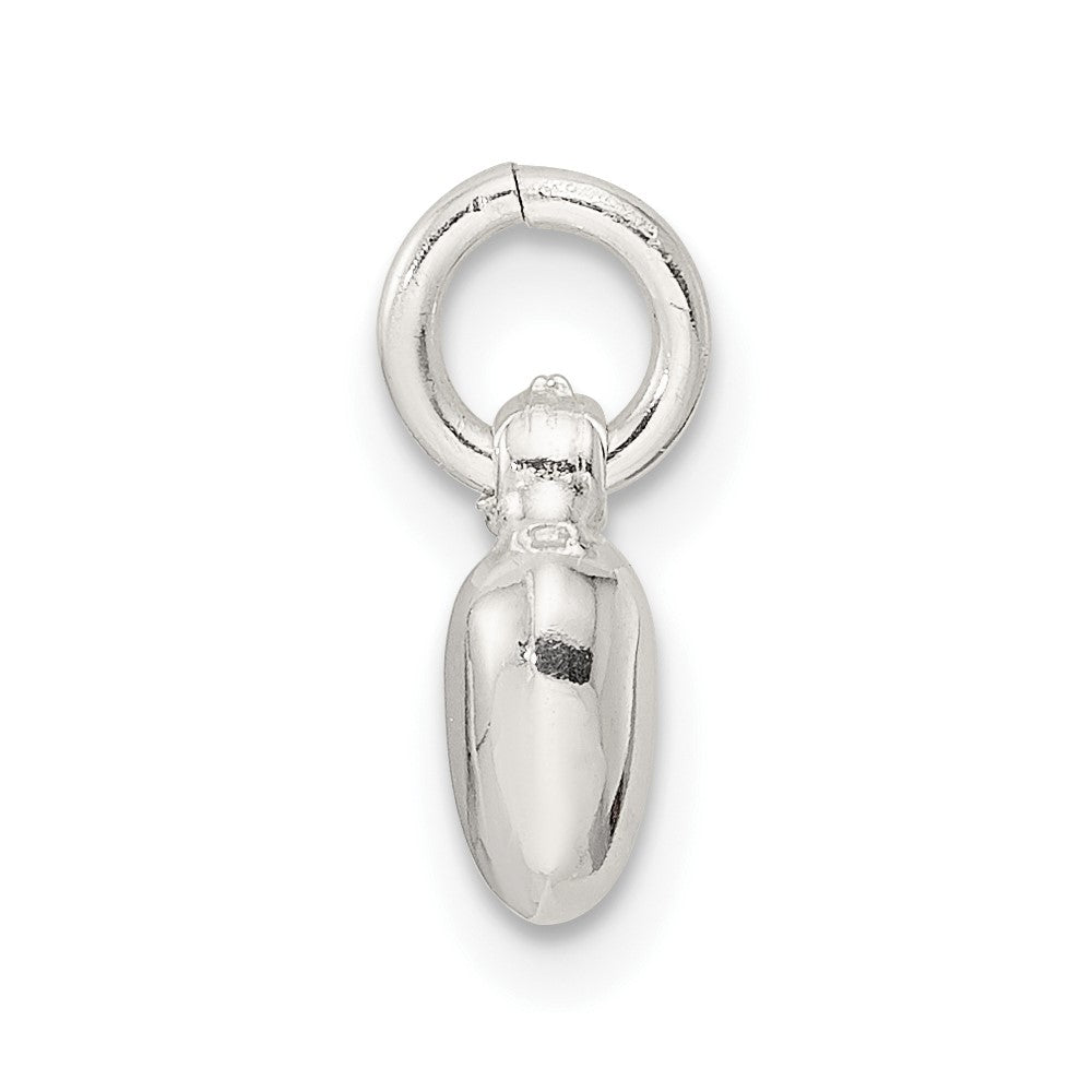 Sterlingsilber Klein Gewölbt Herz Charm