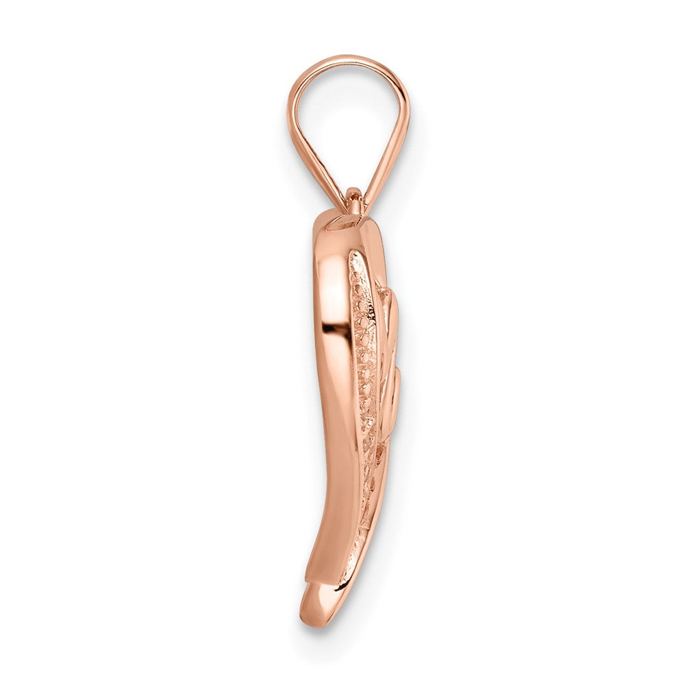 Sterlingsilber Roséfarben Zirkonia Mama Herz Anhänger