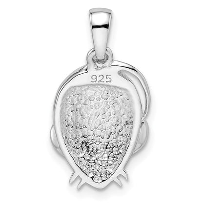 Sterlingsilber Rhodiniert Preciosa Kristall Maus Anhänger