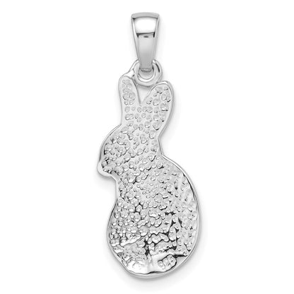 Sterlingsilber Rhodiniert Preciosa Kristall Hase Anhänger