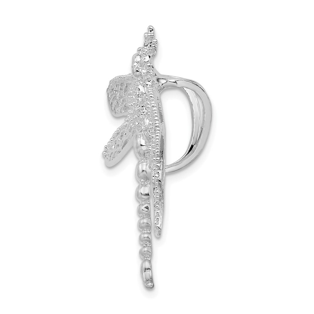 Sterlingsilber De-ani Rhodiniert Poliert Libelle mit Filigran Flügel Anhänger