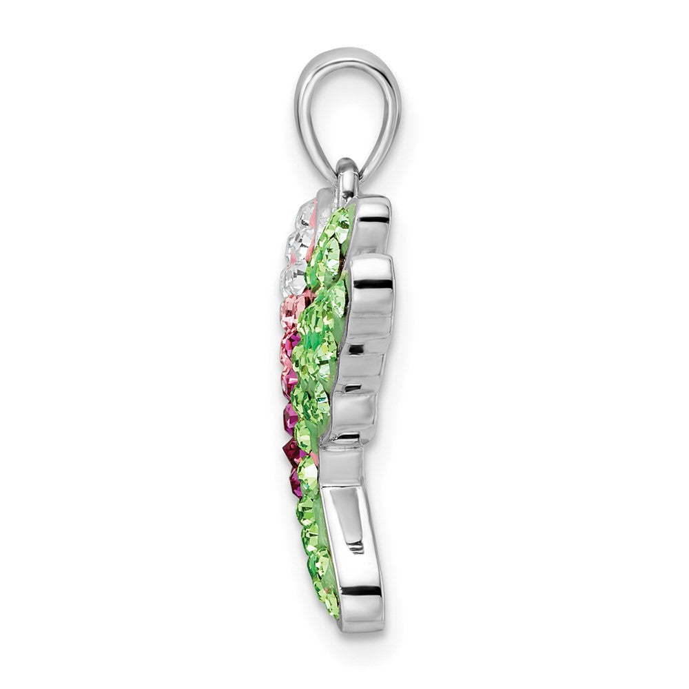 Sterlingsilber Rhodiniert Preciosa Kristall Hummingbird Anhänger