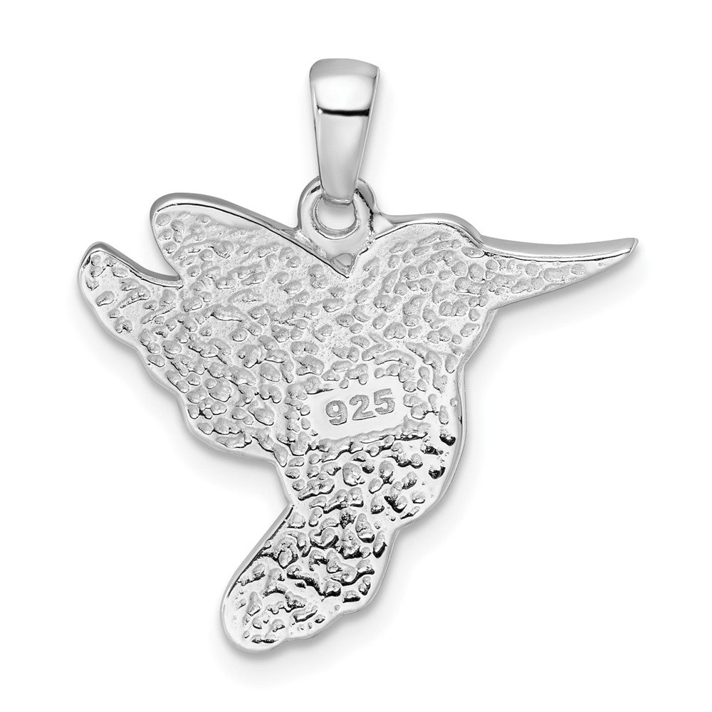 Sterlingsilber Rhodiniert Preciosa Kristall Hummingbird Anhänger