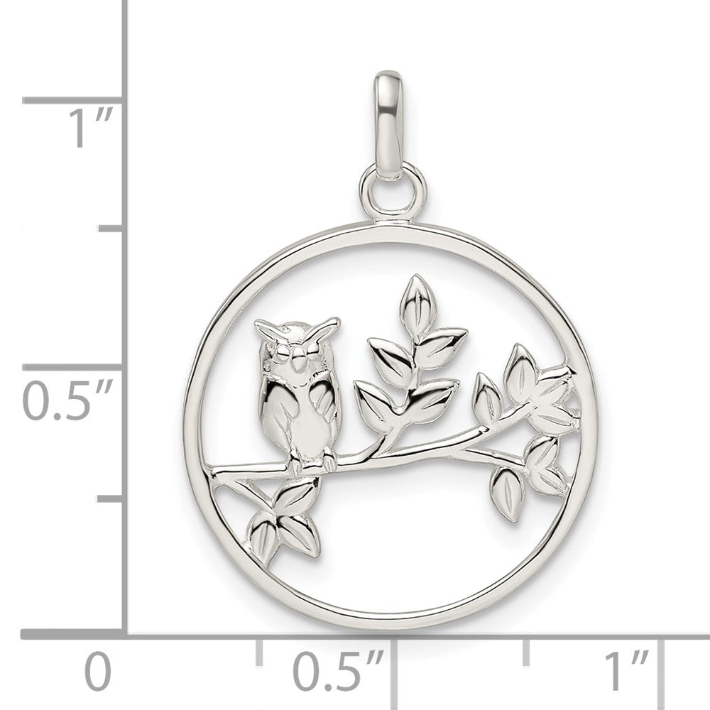 Sterlingsilber Eule Anhänger