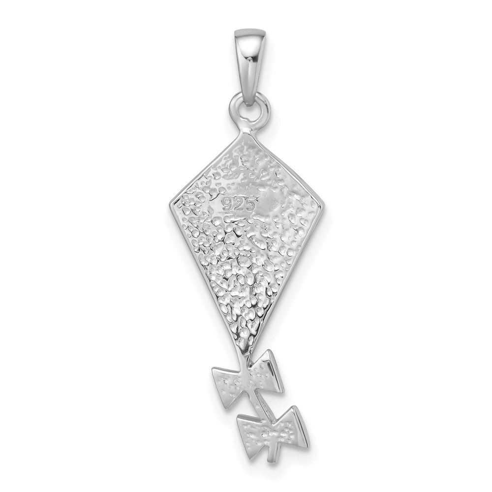 Sterlingsilber Rhodiniert Preciosa Kristall Kite Anhänger