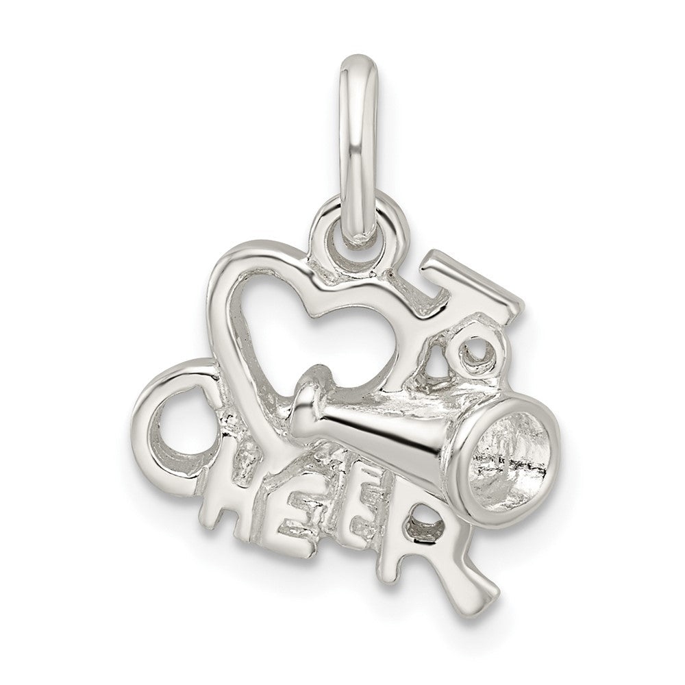 Sterlingsilber Poliert I Liebe Cheer Anhänger