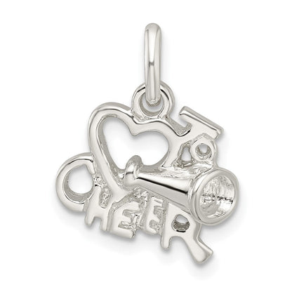 Sterlingsilber Poliert I Liebe Cheer Anhänger