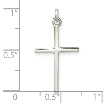 Sterlingsilber Poliert Kreuz Anhänger