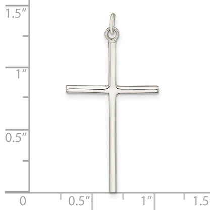 Sterlingsilber Poliert Kreuz Anhänger