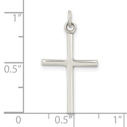 Sterlingsilber Poliert Kreuz Anhänger