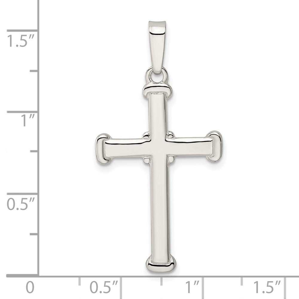 Sterlingsilber Poliert Kreuz Anhänger