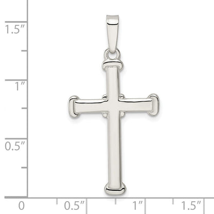Sterlingsilber Poliert Kreuz Anhänger