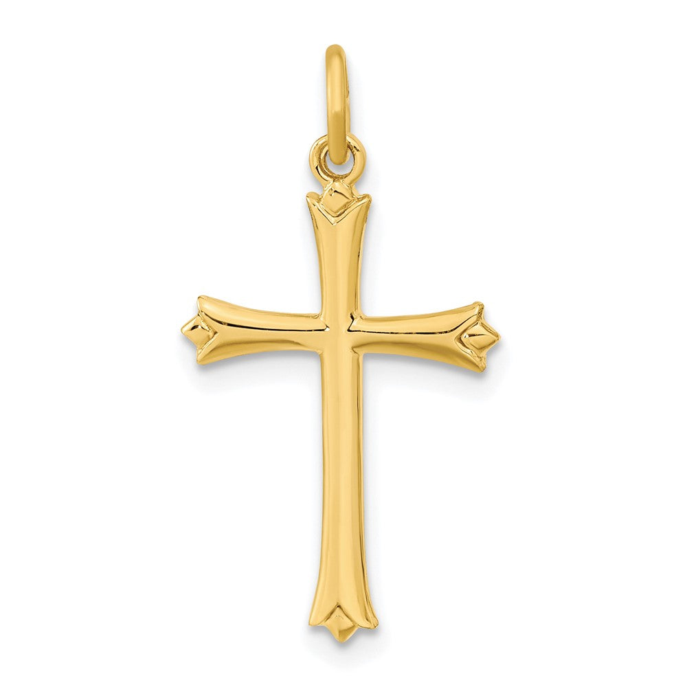 Sterlingsilber Vergoldet mit Pointed Ends Kreuz Anhänger