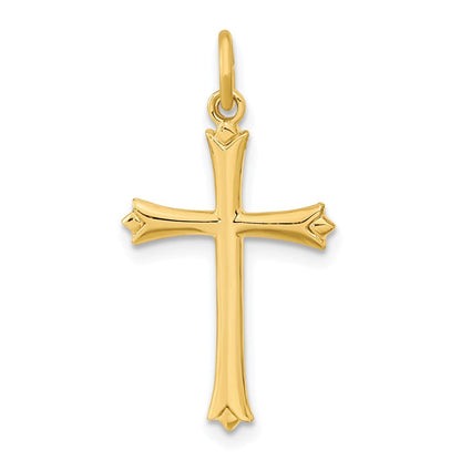 Sterlingsilber Vergoldet mit Pointed Ends Kreuz Anhänger