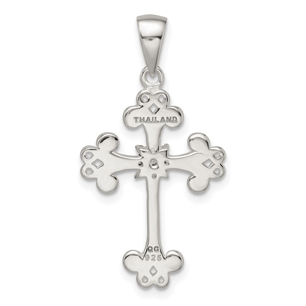 Sterlingsilber Zirkonia Kreuz Anhänger