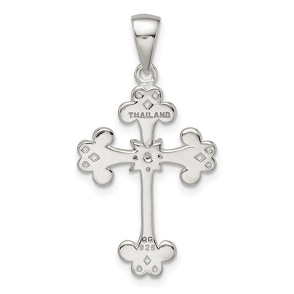 Sterlingsilber Zirkonia Kreuz Anhänger