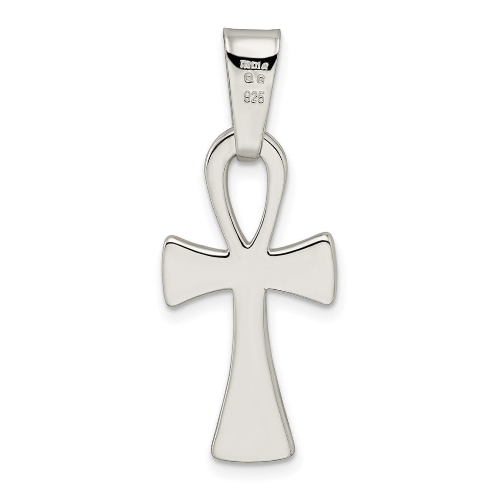 Sterlingsilber Poliert Ankh Kreuz Anhänger