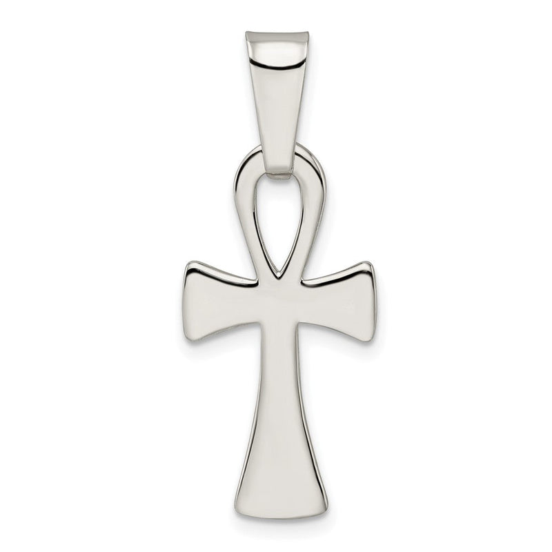 Sterlingsilber Poliert Ankh Kreuz Anhänger