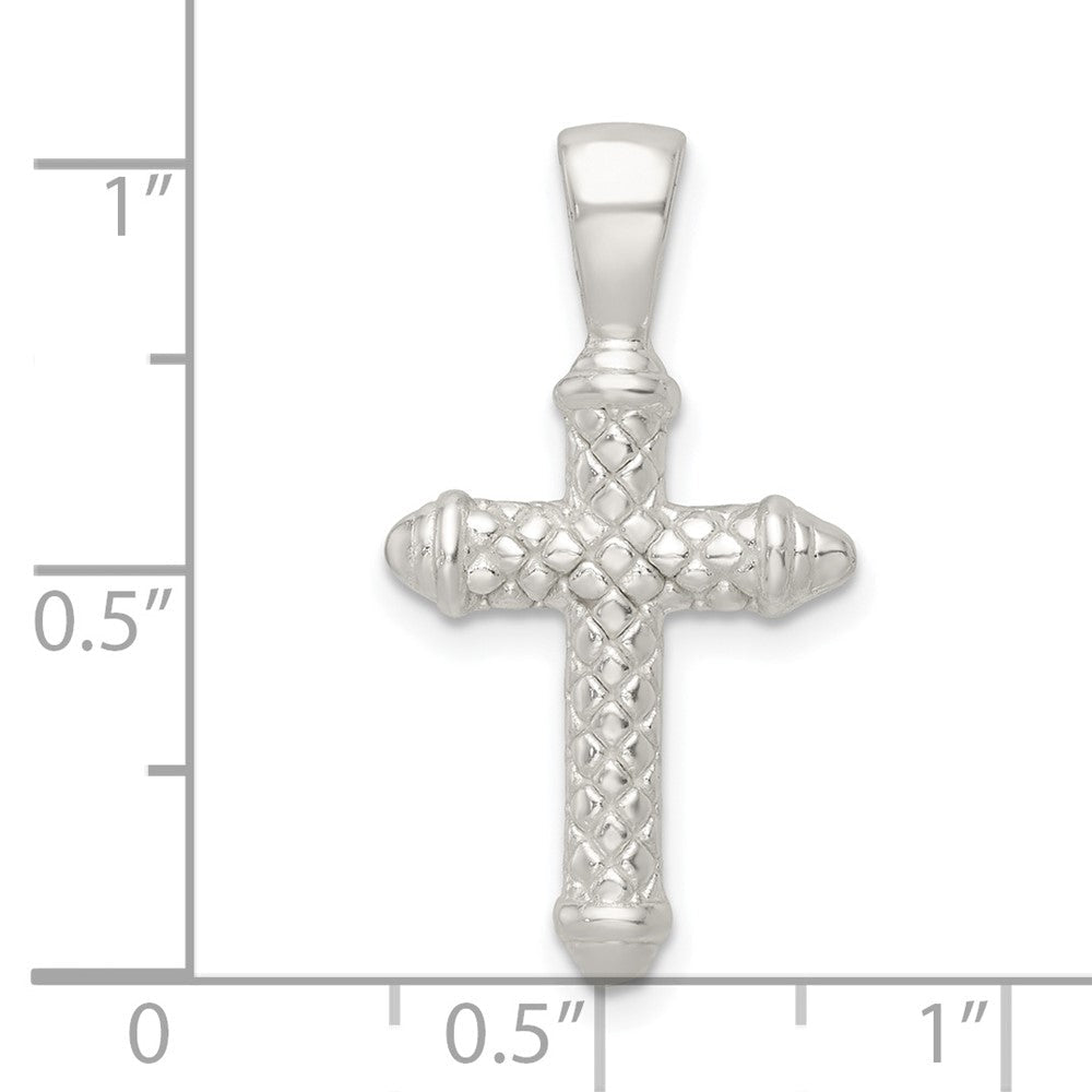 Sterlingsilber Poliert Kreuz Anhänger
