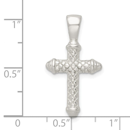 Sterlingsilber Poliert Kreuz Anhänger