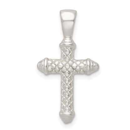 Sterlingsilber Poliert Kreuz Anhänger