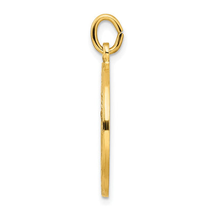 Ss/vergoldet Sterlingsilber Goldfarben Poliert Massiv Saint Christopher Medaille Anhänger