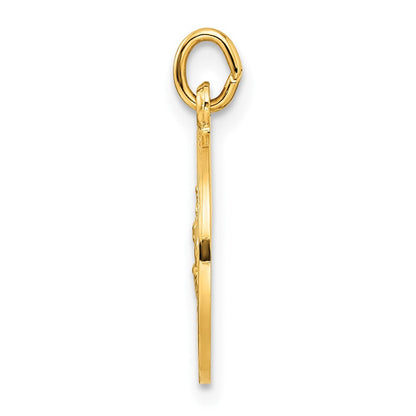 Ss/vergoldet Sterlingsilber Goldfarben Poliert Massiv Saint Christopher Medaille Anhänger