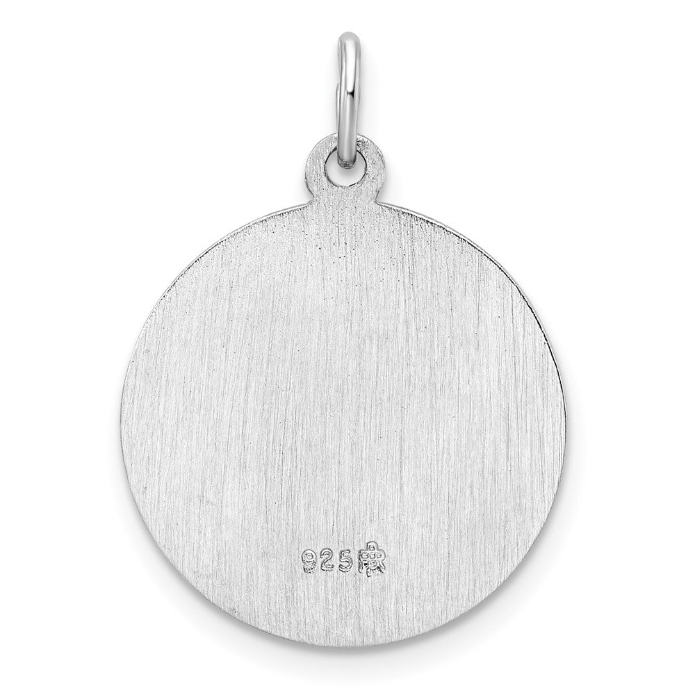 Sterlingsilber Rhodiniert Poliert Massiv Saint Anthony Anhänger