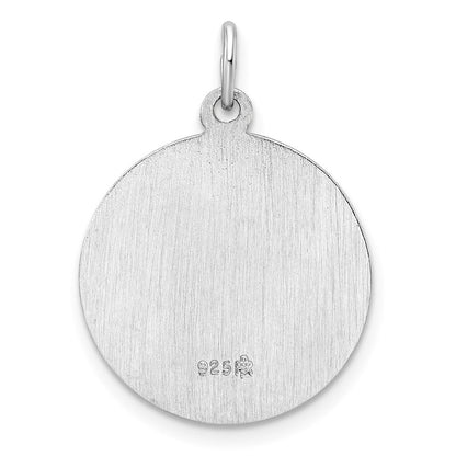 Sterlingsilber Rhodiniert Poliert Massiv Saint Anthony Anhänger