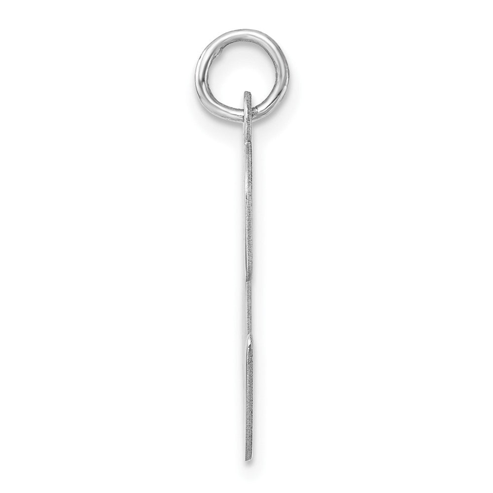Groß Sterlingsilber Rhodiniert Schreibschrift Buchstabe C Initiale Charm